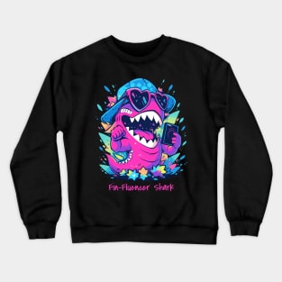 The Fin-Fluencer | A Shark T-Shirt Crewneck Sweatshirt